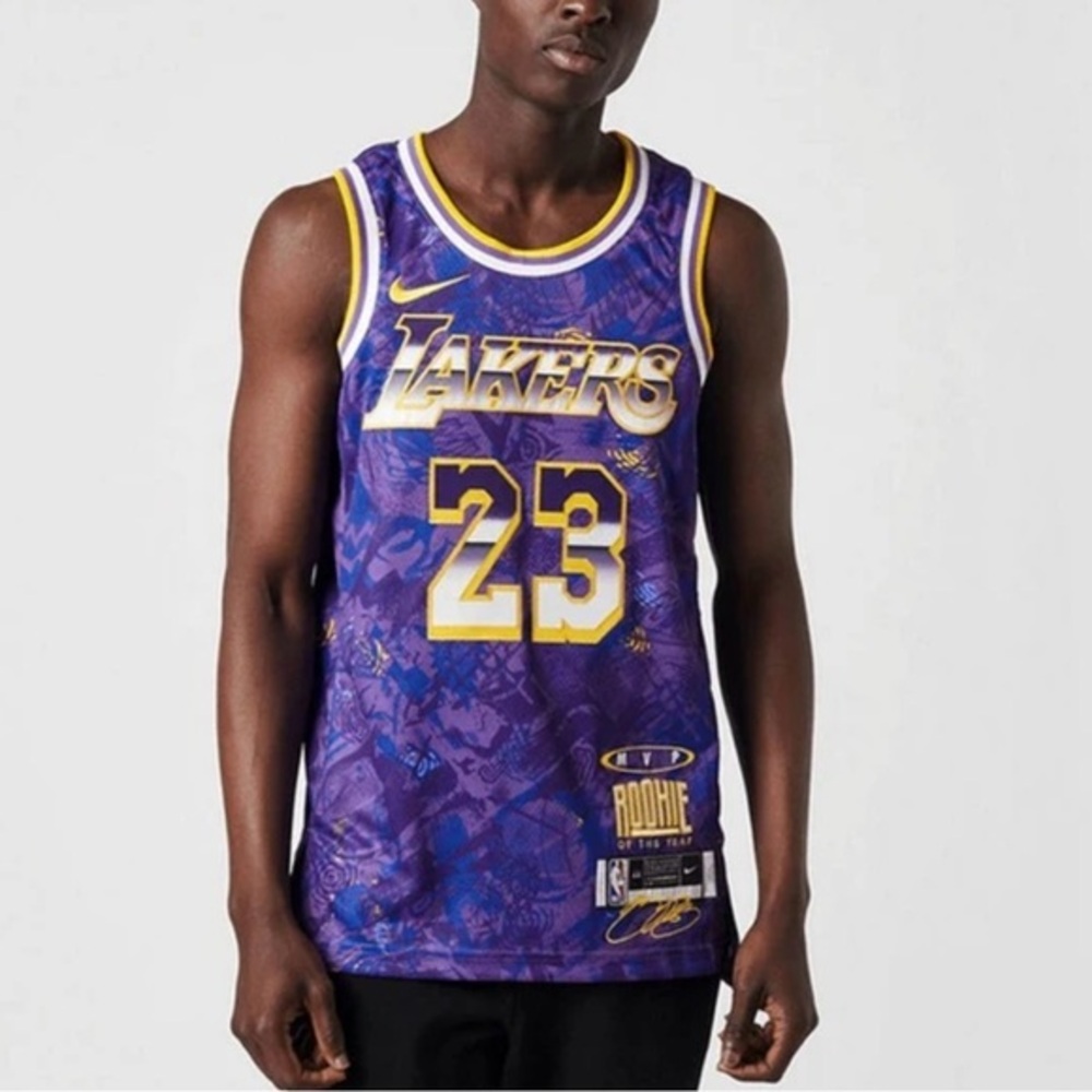 Nike Lebron James Lakers Jersey King LBJ MVP Rookie of Year DA6951-504